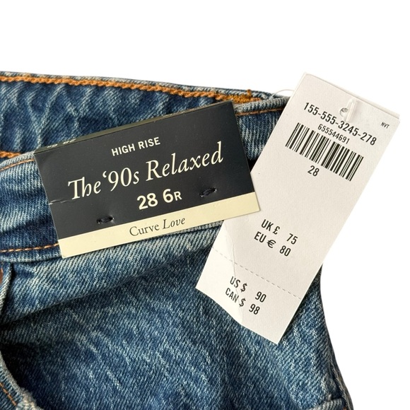 Abercrombie & Fitch Curve Love Women’s High Rise Jeans Size 28 / 6R - Picture 4 of 7